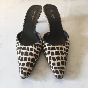 COPY - Kate Spade, size 8 kitten heel slides, GUC